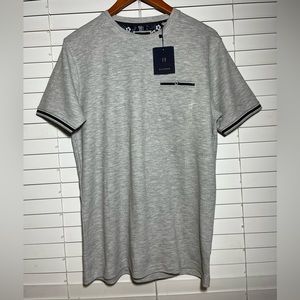 NWT. DENIM & FLOWER Men’s Gray T-shirt, Short Sleeve Sz M